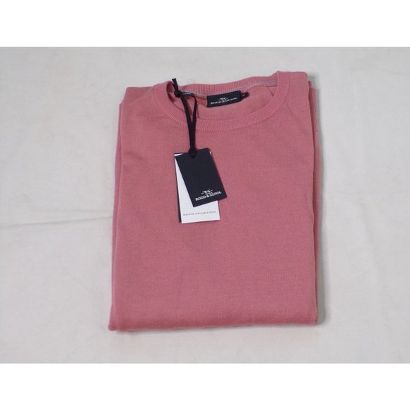 RODD & GUNN Selwyn Wool Crew Neck Sweater Blush X-Large NEW - Picture 7 of 7